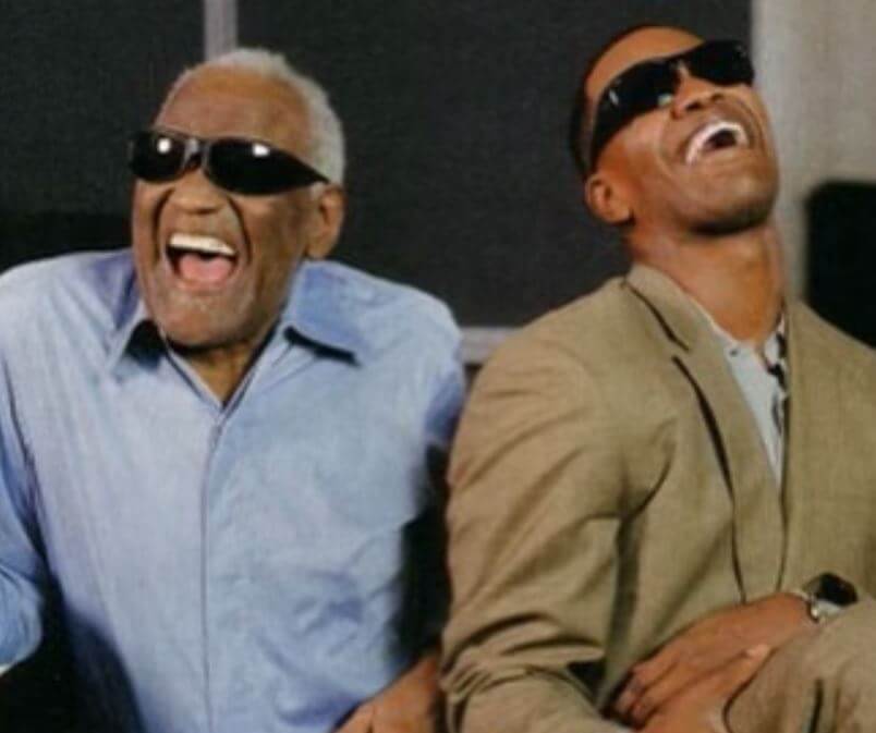 Ray Charles Robinson Jr. with his father Ray Charles.